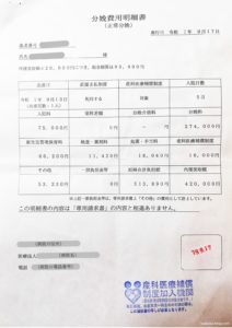 分娩費用明細書_全体